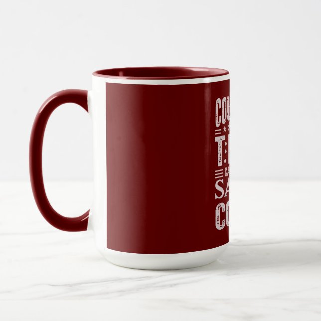 Funny County Jail Inmate Prisoner Theft Christmas Mug (Left)