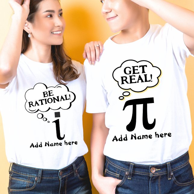 Funny Couple Pi day- i imaginary unit T-Shirt (Creator Uploaded)