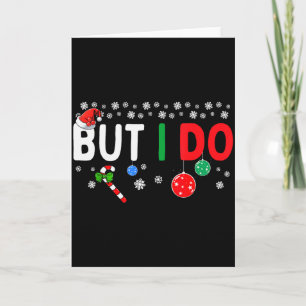 Funny Couples I Don't Do Matching Christmas Outfit Card