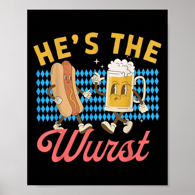 Funny Couples Shes A Brat Hes The Wurst  Poster (Front)