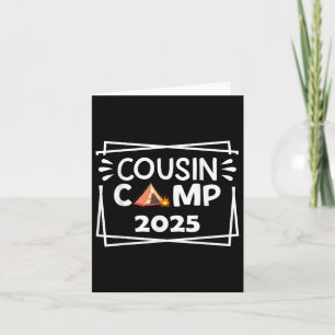 Funny Cousin Camp 2025 Camping Crew Family Vacatio Card