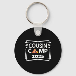 Funny Cousin Camp 2025 Camping Crew Family Vacatio Keychain