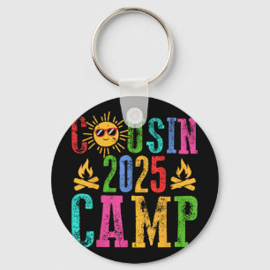 Funny Cousin Camp 2025 Camping Crew Summer Vacatio Keychain