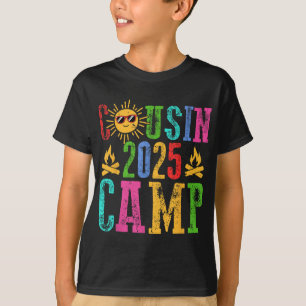 Funny Cousin Camp 2025 Camping Crew Summer Vacatio T-Shirt