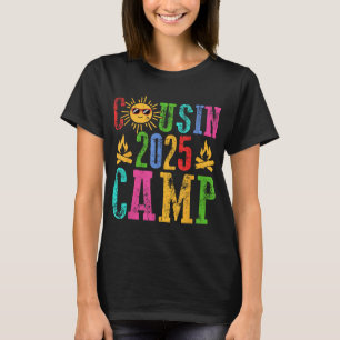 Funny Cousin Camp 2025 Camping Crew Summer Vacatio T-Shirt