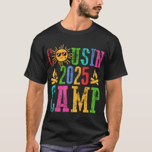Funny Cousin Camp 2025 Camping Crew Summer Vacatio T-Shirt