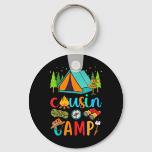 Funny Cousin Camp 2025 Family Vacation Summer Camp Keychain