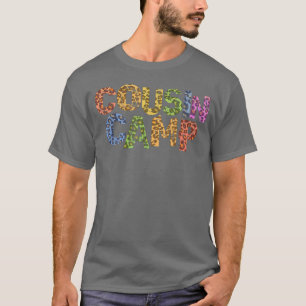 Funny COUSIN CAMP Leopard Print Grandma Grandpa Re T-Shirt