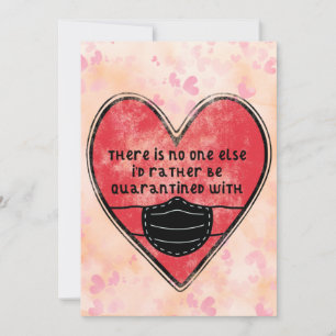 Funny Covid Quarantine Valentine's Day Holiday Card