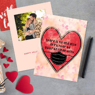 Funny Covid Quarantine Valentine's Day Holiday Card