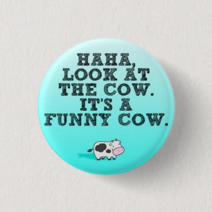 Funny Cow 1 Inch Round Button