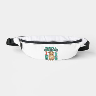 Funny Cow 99% Chance I Dont Care Vintage Graphic_1 Fanny Pack