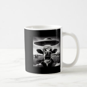 Funny Cow Abduction By Ufo Selfie - Hilarious Alie Coffee Mug