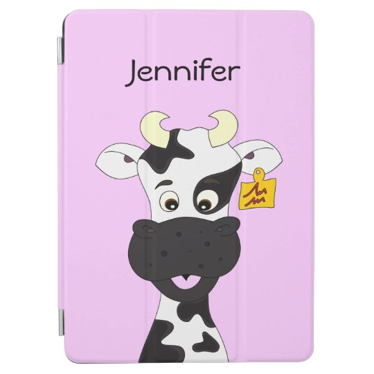 Funny cow cartoon girls iPad air cover