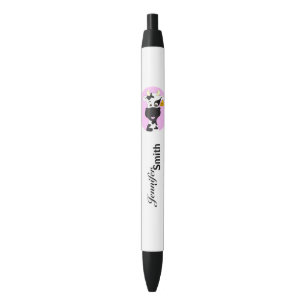 Funny cow cartoon pink custom girls pen