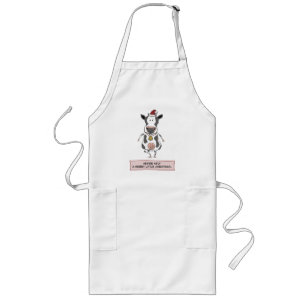 Funny cow Christmas apron