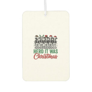 Funny Cow Christmas Vector Design_1 Air Freshener