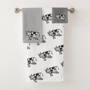 Funny Cow Custom Towel Set