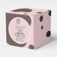 Funny Cow Farm Animal Birthday Party  Pink Favour 