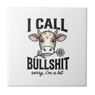 Funny Cow I Call Vintage Shirt Design_1 Tile