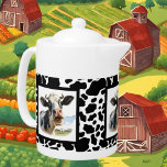 Funny cow lovers Country<br><div class="desc">Funny cow lovers Country teapot</div>