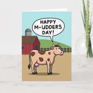 Funny Cow Mothers Day Card