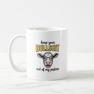 Funny Cow Pasture Vintage Shirt Design_1 Coffee Mug