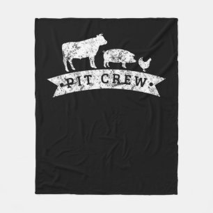Funny Cow Pig Chicken Lovers Gift Funny BBQ Love Fleece Blanket