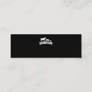 Funny Cow Pig Chicken Lovers Gift   Funny BBQ Love Mini Business Card