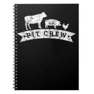 Funny Cow Pig Chicken Lovers Gift Funny BBQ Love Notebook