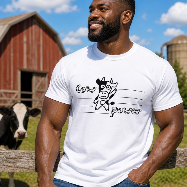 Funny Cow Power T-Shirt (Funny Cow Power T-Shirt)