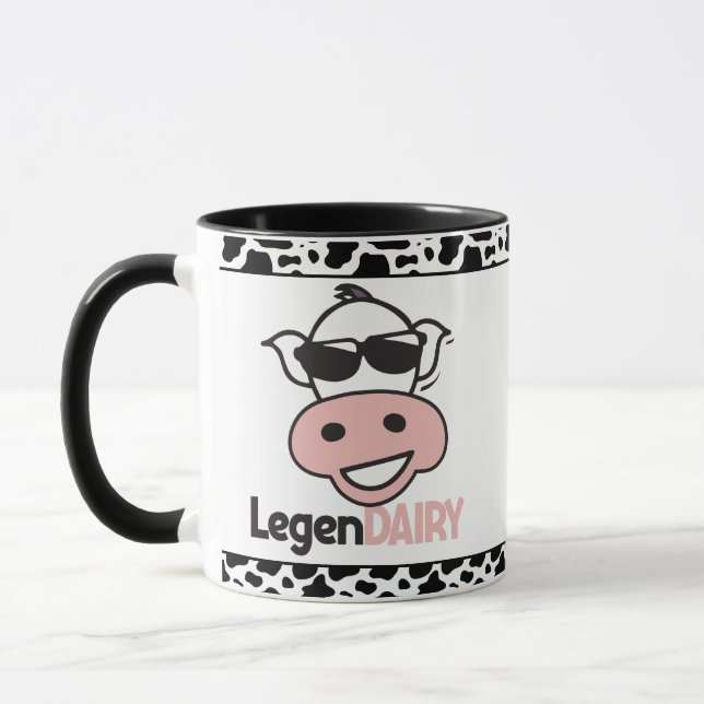 Funny Cow Pun Mug (Left)