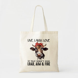Funny Cow Saying Tote Bag