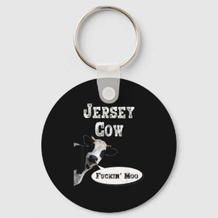 Funny Cow Shirt New Jersey Cow Lover Farm Animal R Keychain