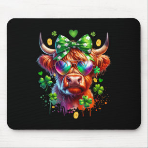 Funny Cow St Patricks Day Mouse Pad