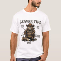 Funny Cowboy Beaver Tips Wild West Vintage 