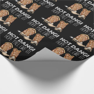 Funny Cowboy Boot Wrapping Paper