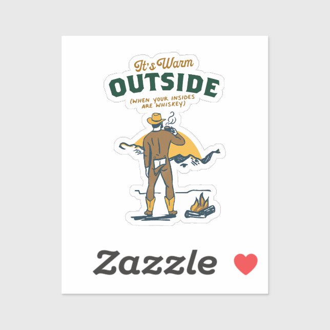 Funny Cowboy Drinking Whiskey (Sheet)