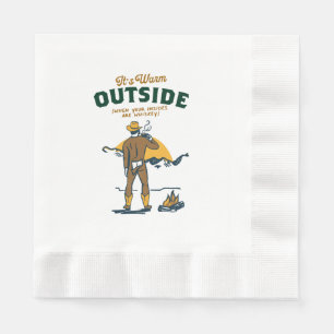 Funny Cowboy Drinking Whiskey Napkin