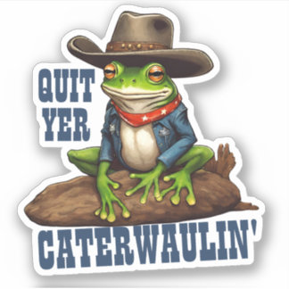 Funny cowboy frog western caterwaulin personalized