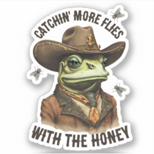 Funny cowboy frog western flies personalized