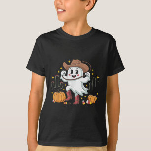 Funny Cowboy Halloween Ghost Western Fall For Spoo T-Shirt