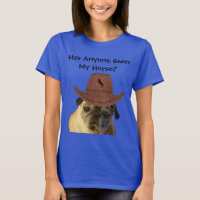 Funny Cowboy Pug Dog