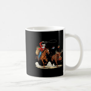 Funny Cowboy Santa Christmas Holiday Western Style Coffee Mug