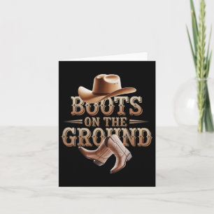 Funny Cowgirl Boots Bling Women Cute Love Country Card