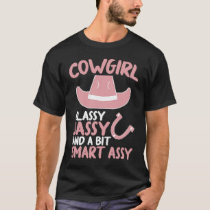 Funny Cowgirl Graphic Women Girls Cowgirl Western T-Shirt