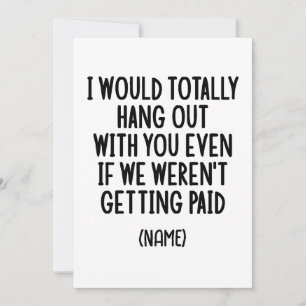 Funny Coworker Best Friend Custom Gift Idea Holiday Card