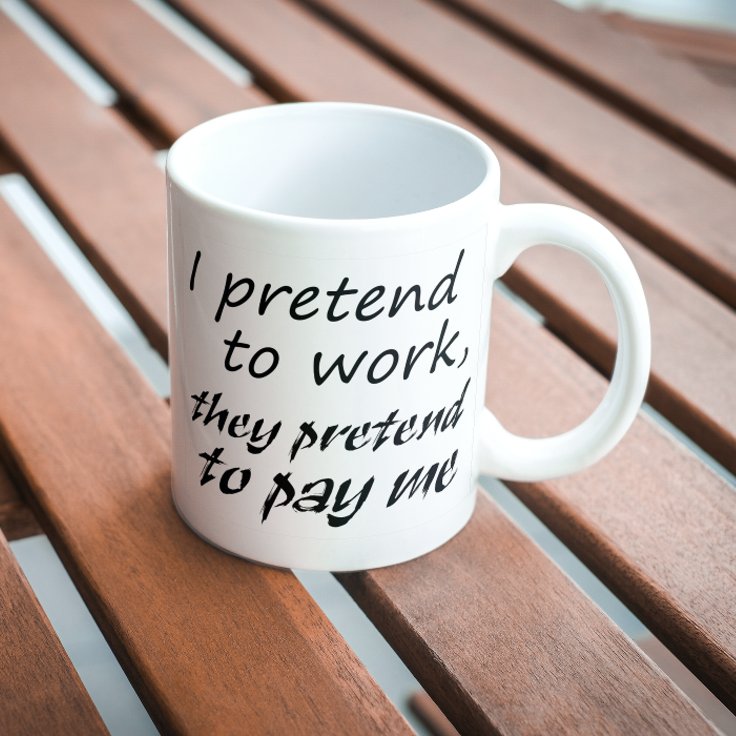 Funny coworker coffee cups office joke gift ideas | Zazzle