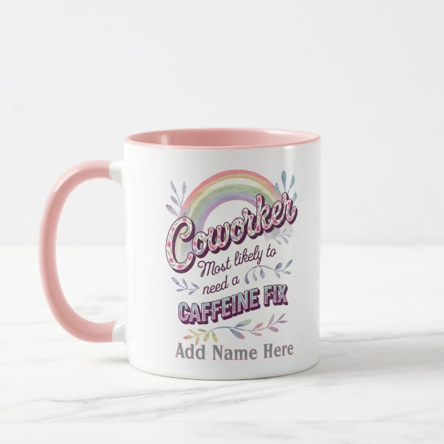 Funny Coworker Gifts Most Likely To : PERSONALIZED Mug (Left)