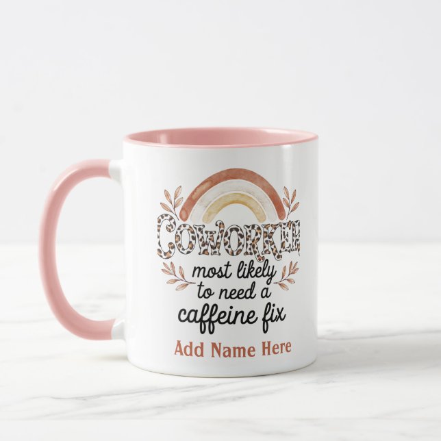 Funny Coworker Gifts Most Likely To : PERSONALIZED Mug (Left)